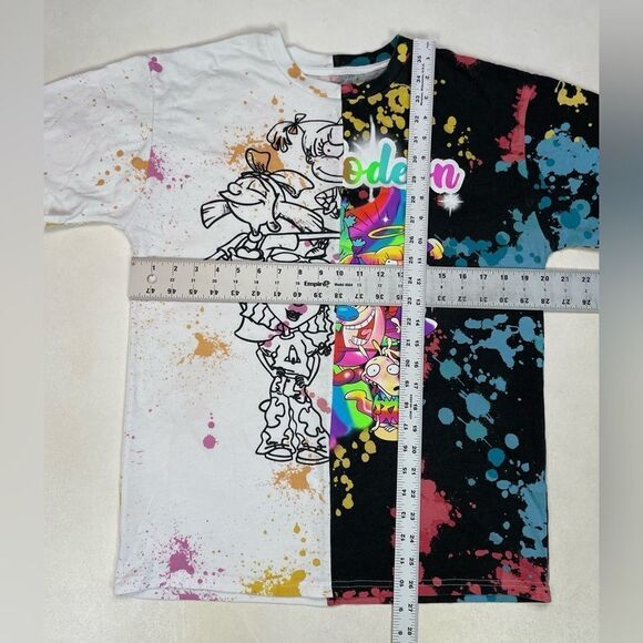 Nickelodeon Characters Cartoon Graphic T-shirt Men Medium Tie Dye Short Sleeve - Picture 5 of 5